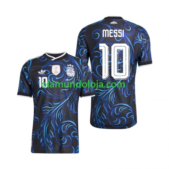 Camisola Argentina Lionel Messi 10 Homem Equipamento Segundo Copa do Mundo 2026 Manga Curta